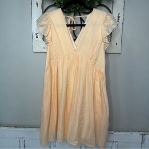 Altar'd State Soft Orange Cream Dress
